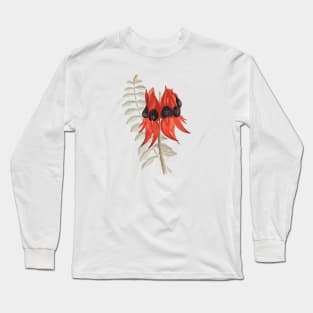 Sturt Desert Pea Long Sleeve T-Shirt